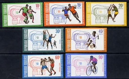 Togo 1969, Sports, Football, Basketball, Tennis, Cycling, 6val IMPERFORATED - Volleybal