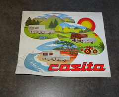 ANCIEN PROSPECTUS PUB PUBLICITAIRE CARAVANES PLIANTES CASITA CARAVANE, CAMPING, CONSTRUCTEURS A BOGNY SUR MEUSE ARDENNES - Camping