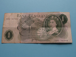 1 - One Pound £ ( Y54E 767044 - Sign Page ) >> ( See > Scans ) Circulated ! - 1 Pond