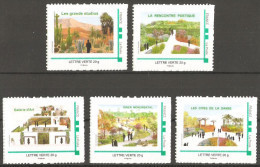 Montimbramoi  Lot De 5 Timbres ** Différents, émis Pour Les 11éme Floralies Internationales  2014 Mon Timbre à Moi MTAM - Sonstige & Ohne Zuordnung