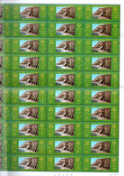 1454.EGYPT. 1966  MONUMENTS OF NUBIA SG.878-879 MNH SHEETS OF 50. CROSS FOLDED. WILL BE SHIPPED FOLDED. - Airmail