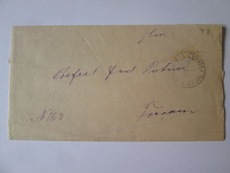 Roumanie:Focșani-Panciu Comte De Putna Lettre Prefet 1908/Romania:Focșani-Panciu,Putna County Prefect Letter 1908 - Briefe U. Dokumente