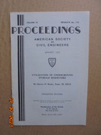 Utilization Of Underground Storage Reservoirs By Harvey O. Banks - Ingénierie