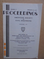 Proceedings Of The American Society Of Civil Engineers Vol.77, Separate No.D-47 (November 1951): Discussion Of Operation - Ingenieurswissenschaften