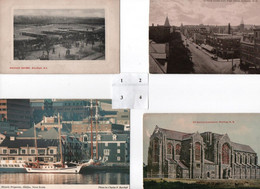 FOUR POSTCARDS - HALIFAX - MILITARY - AMHERST - HARBOUR - CATHEDRAL - NOVA SCOTIA - Halifax