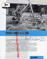 75-PARIS- PROSPECTUS PUBLICITE CCM-COMPAGNIE CONTINENTALE MOTOCULTURE-JOHN DEERE-REMY-ROUSSEAU-THIEBAUD-AGRICULTURE - Agricultura