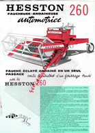 67-LINGOLSHEIM -STRASBOURG-92-COURBEVOIE  PROSPECTUS PUBLICITE GOETZMANN-FAUCHEUSE HESSON 260    TRACTEUR-AGRICULTURE - Agricultura