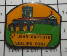 1516a Pin's Pins / Beau Et Rare / VILLES / EGLISE ST JEAN BAPTISTE SOLLIES PONT Du 1er Mai ? - Handball