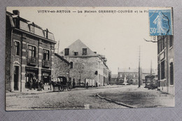 VITRY EN ARTOIS (62) - LA MAISON GREBERT COUPEE ET LA PLACE - Vitry En Artois