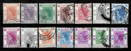 Hong Kong 1954  QEII 1954/62 SG178/91 Set Of 14  Fine Used - Gebraucht