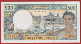 Polynésie Française - 500 FCFP - Alphabet B.013 / Signatures Severino-Redouin-Cornaill E - Neuf  / Jamais Circulé - Territoires Français Du Pacifique (1992-...)