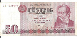 ALLEMAGNE 50 MARK 1971 VF P 30 - 50 Mark