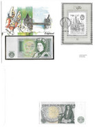 Royaume-Uni UK 1 Pound 1978 - 1984 UNC - Enveloppe + Timbre " Stamp Exhibition 1980 " - 1 Pound