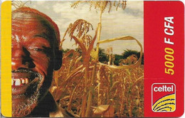 Chad - Celtel - Old Man In A Plantation - Exp.31.12.2006, GSM Refill 5.000FCFA, Used - Ciad