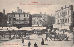 MARCHES - ALBI - La Place Du Vigan Pendant Le Marché - Marché - Carte Postale Ancienne - Marchés