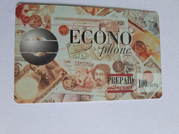 BELGIUM PHONECARDS / PREPAID 100 BEF/ MONEY BILJETS    ECONO PHONE/    ** 12888** - Ohne Chip