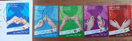 SELLOS DE ISRAEL - AÑO 2014 - Lenguaje Con Las Manos, Serie Completa Usada - Used Stamps (with Tabs)