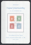 Norvège - Bloc "Filos-61" 21-24 Septembre 1961 - Oslo - 75e Anniversaire Du Club Philatélique - Lettres & Documents