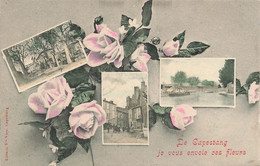 Capestang * Souvenir , De La Ville Je Vous Envoie Ces Fleurs * Cpa 3 Vues - Capestang