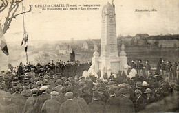 - CRUZY Le CHATEL (89) -  Inauguration Du Monument Aux Morts, Les Discours  -25152- - Cruzy Le Chatel