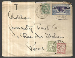 FRANCE  LETTRE  Taxée    Du 18 02 1926 Pour Paris - Storia Postale