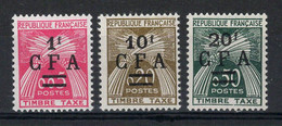 Reunion CFA - YV Taxe 45 à 47 N** MNH Luxe , Gerbes , Cote 37 Euros - Postage Due