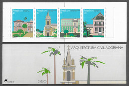 PORTUGAL STAMP BOOKLET Nº 98 - AZORES 1995 Architecture MNH (BU#63) - Booklets