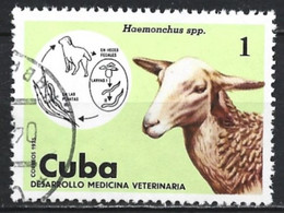 Cuba 1975. Scott #2016 (U) Veteniary Medecine, Haemonchus, Lamb - Gebraucht