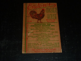 CARTE POSTALE PUBLICITAIRE U.S.A. EN BOIS " EATON'S Chicken House " POUR LA FRANCE AFFRANCHIE TP N°313 - CACHET (03/23) - Otros & Sin Clasificación