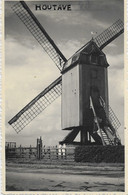 - 2950 -  HOUTAVE (Zuienkerke , Bruges Et  Environs ) Photo Carte Agfa , Moulin A Vent , Molen - Zuienkerke