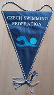 Czech Swimming Federation Czech Republic  PENNANT, SPORTS FLAG  SZ74/60 - Swimming