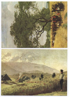 2x Hans Thoma (1839-1924) Sommerlandschaft Mit Einem Hochzeitszug 1869 Junger Bauer Am Kornfeld Staatl. Kunsthalle - Thoma, Hans