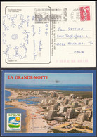 FRANCE, LA GRANDE MOTTE - 1990 - Cartolina VIAGGIATA Affrancata Con Francobollo Yvert 2614 - Mauguio