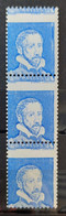 France 1964 Palissy PA10 Bande De 3 Piquage à Cheval **TB - Proefdrukken, , Niet-uitgegeven, Experimentele Vignetten