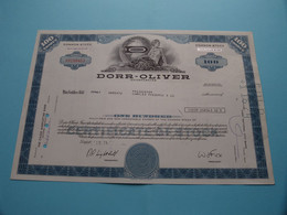 DORR-OLIVER C° - 100 Shares $ N° NYC88463 - Anno 1974 > ( See / Voir Scan) USA ! - D - F