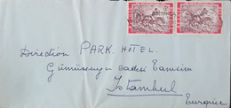 BELGIUM  1967 PARK HOTEL COVER SENT TO TURKEY - Brieven En Documenten