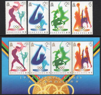 Hong Kong 1992  Summer Olympic Games Barcelona MSS + Set  MNH ** - Unused Stamps