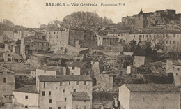 BARJOLS VUE GENERALE PANORAMA N°2 1927 - Barjols