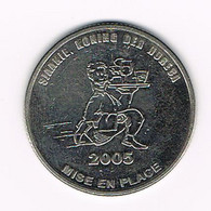 # NEDERLAND  SJAAKIE KONING DER HORICA 2005 MISE EN PLACE - SJAAK VAN DE ZAAK - Souvenir-Medaille (elongated Coins)