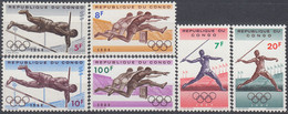 CONGO 1964, SPORT, SUMMER OLYMPIC GAMES In TOKIO, COMPLETE MNH SERIES With GOOD QUALITY, *** - Unused Stamps
