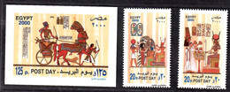Egypt 2000 Post Day 2V + 1 Imperf. Sheet MNH - Unused Stamps