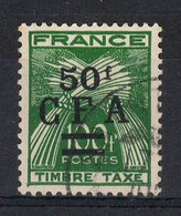 Reunion - CFA YV Taxe 44 Obliteré Gerbe - Postage Due