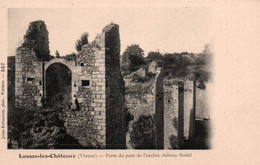 CPA - LUSSAC-les-CHATEAUX - Porte Du Pont De L'ancien Château Féodal - Edition J.Robuchon - Lussac Les Chateaux