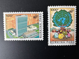 Burkina Faso 1995 Mi. 1373 - 1374 50e Anniversaire De L'ONU 50 Years Jahre United Nations Unies UNO UN - Burkina Faso (1984-...)