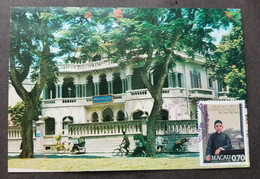 Macau Macao 120th Anniversary Of Dr. Sun Yat Sen 1986 Tricycle (maxicard) - Covers & Documents