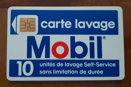 TRES ANCIENNE CARTE A PUCE LAVAGE MOBIL VERSO NEUBAUER SAINT DENIS B.E !!! - Car-wash