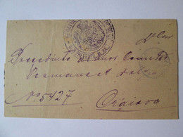 Roumanie:Comte De Doljiu/Plasa Balta-Craiova Lettre Prefet 1890/Romania:Doljiu County/Plasa Balta-Craiova Prefect Letter - Briefe U. Dokumente