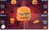 4 Telefonkarten PUZZLE McDONALD McDONALD's BIG MAC Phonecards - Publicidad