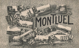 Montluel * Souvenir De La Commune * Cpa Multivues - Montluel
