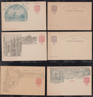 Portugal AFRICA 1898 6 Stationery Postcards MNH - Afrique Portugaise